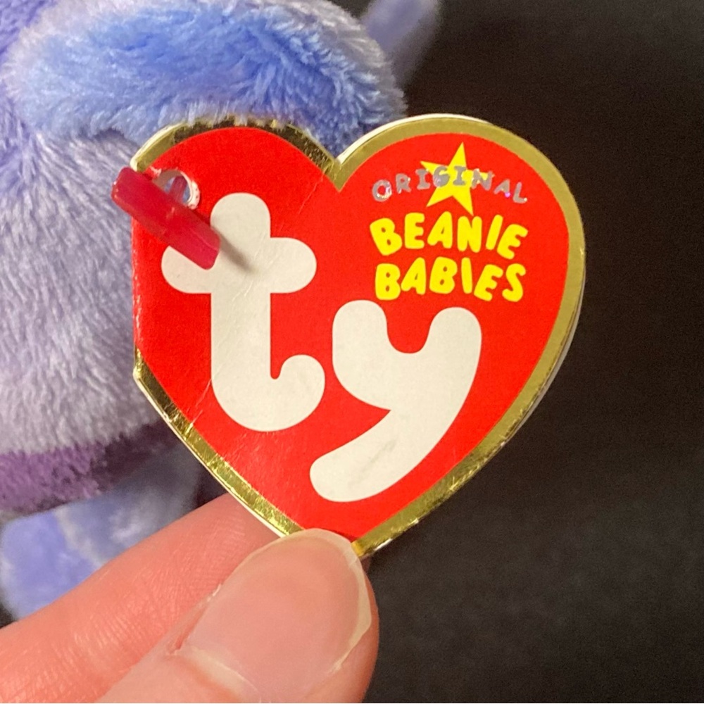 ⭐️ RARE Vintage 2005 Periwinkle The Cat Blue’s Clues Ty Beanie Baby Plush - Picture 7 of 14